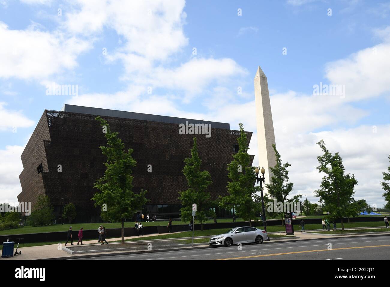WASHINGTON D C/District of Columbia/USA./ 06.May. 2019/Newly built The National Museum of frican American culture and history on 1400 constitution ave Stock Photo