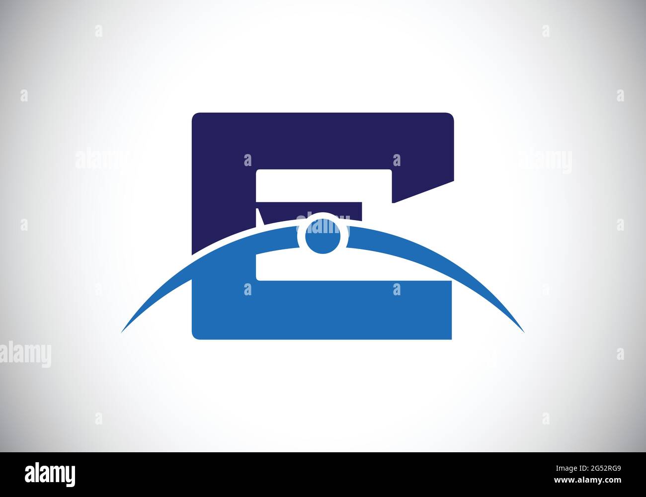 Initial E Letter Logo With Creative Modern Business Typography Vector ...
