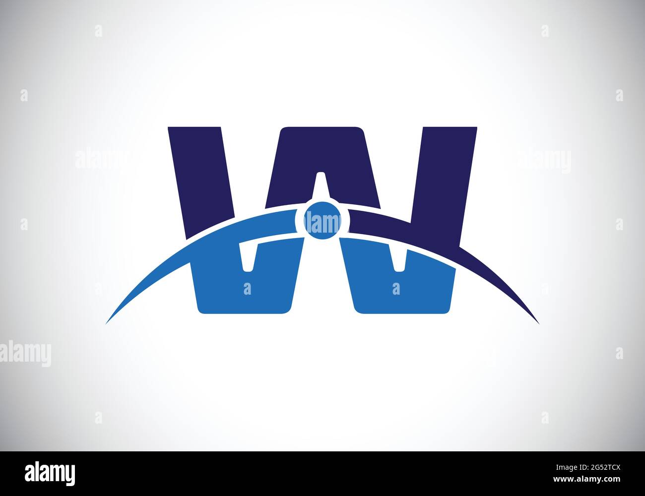 Initial W Letter Logo With Creative Modern Business Typography Vector ...