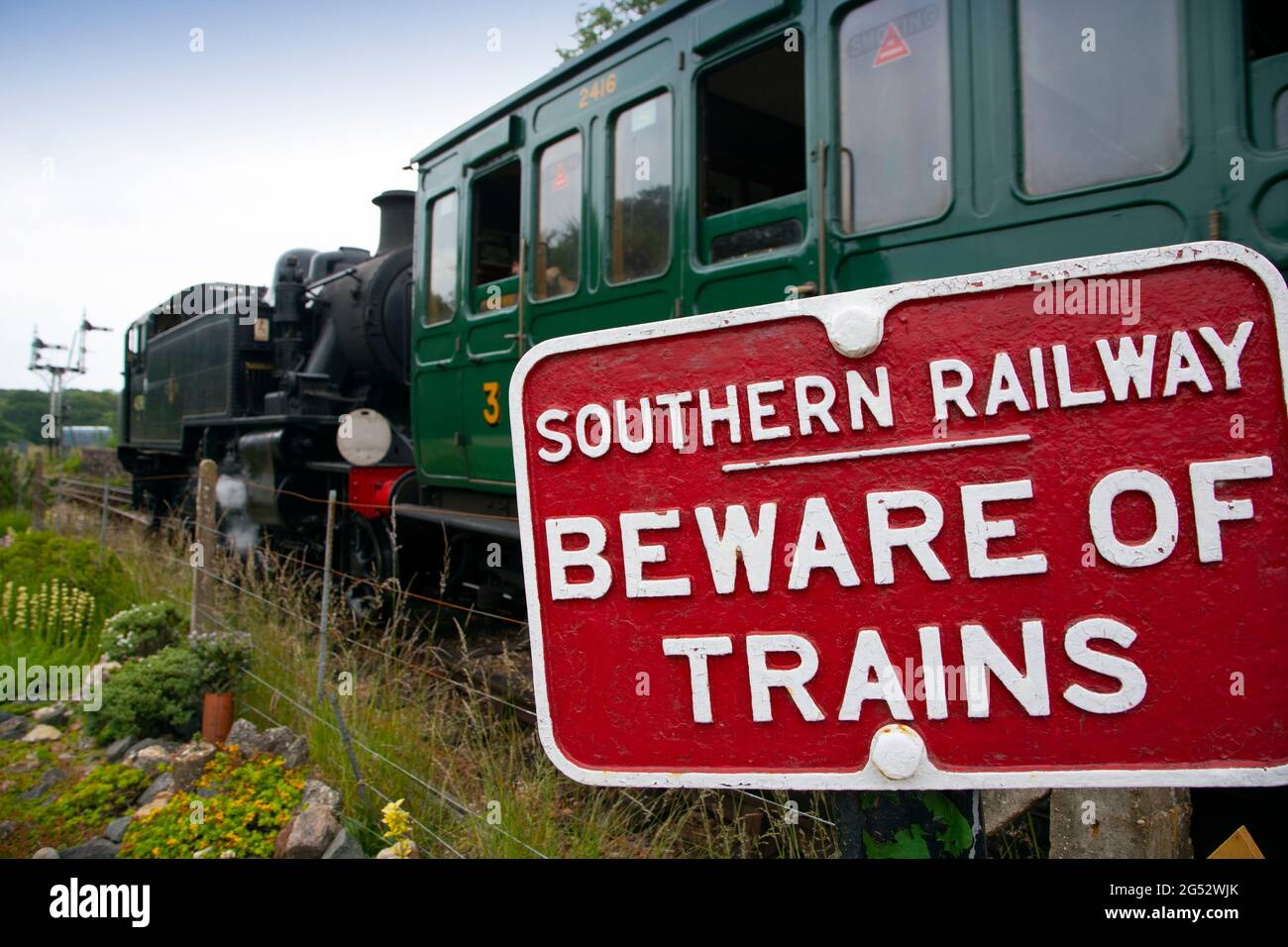 Steam isle of wight steam railway hires stock photography and images