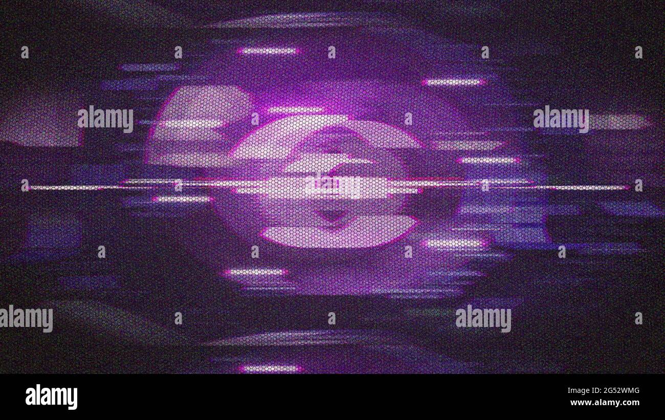 3d illustration Tv Noise Bad Signal Transmission Stock Photo Alamy