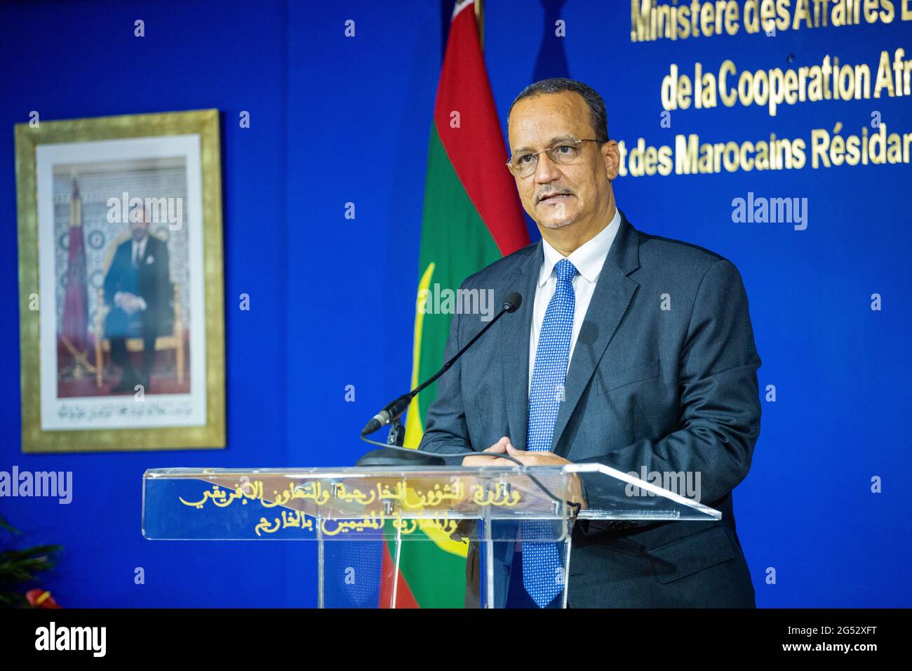 Ould Cheikh Ahmed, ministre of foreign mauritania Stock Photo