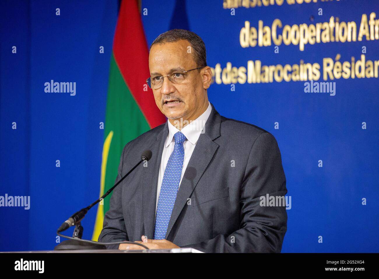 Ould Cheikh Ahmed, ministre of foreign mauritania Stock Photo