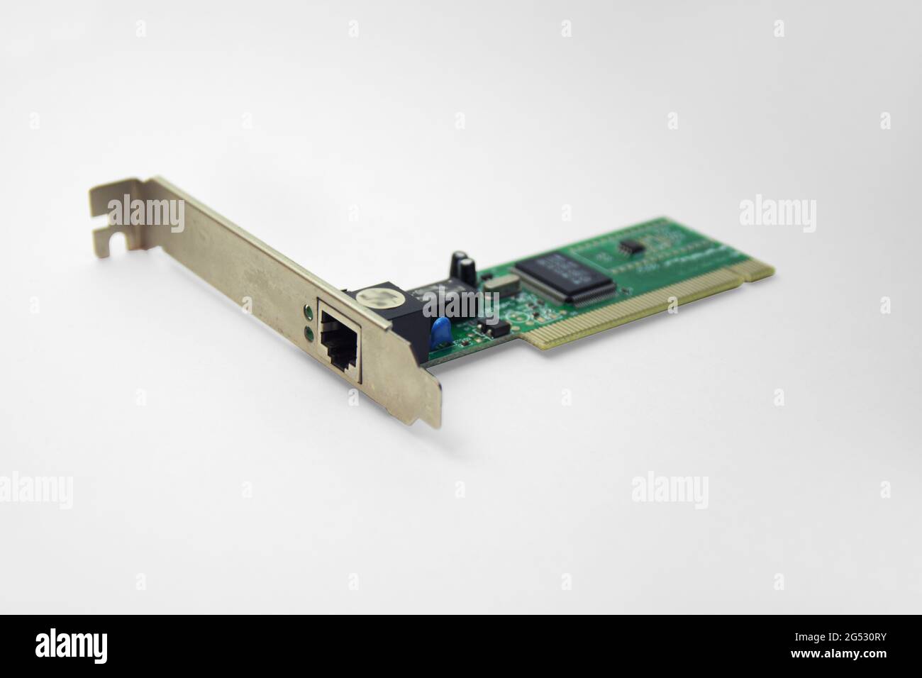 internal ethernet network adapter for pci slot of motherboard. with  clipping path Stock Photo - Alamy
