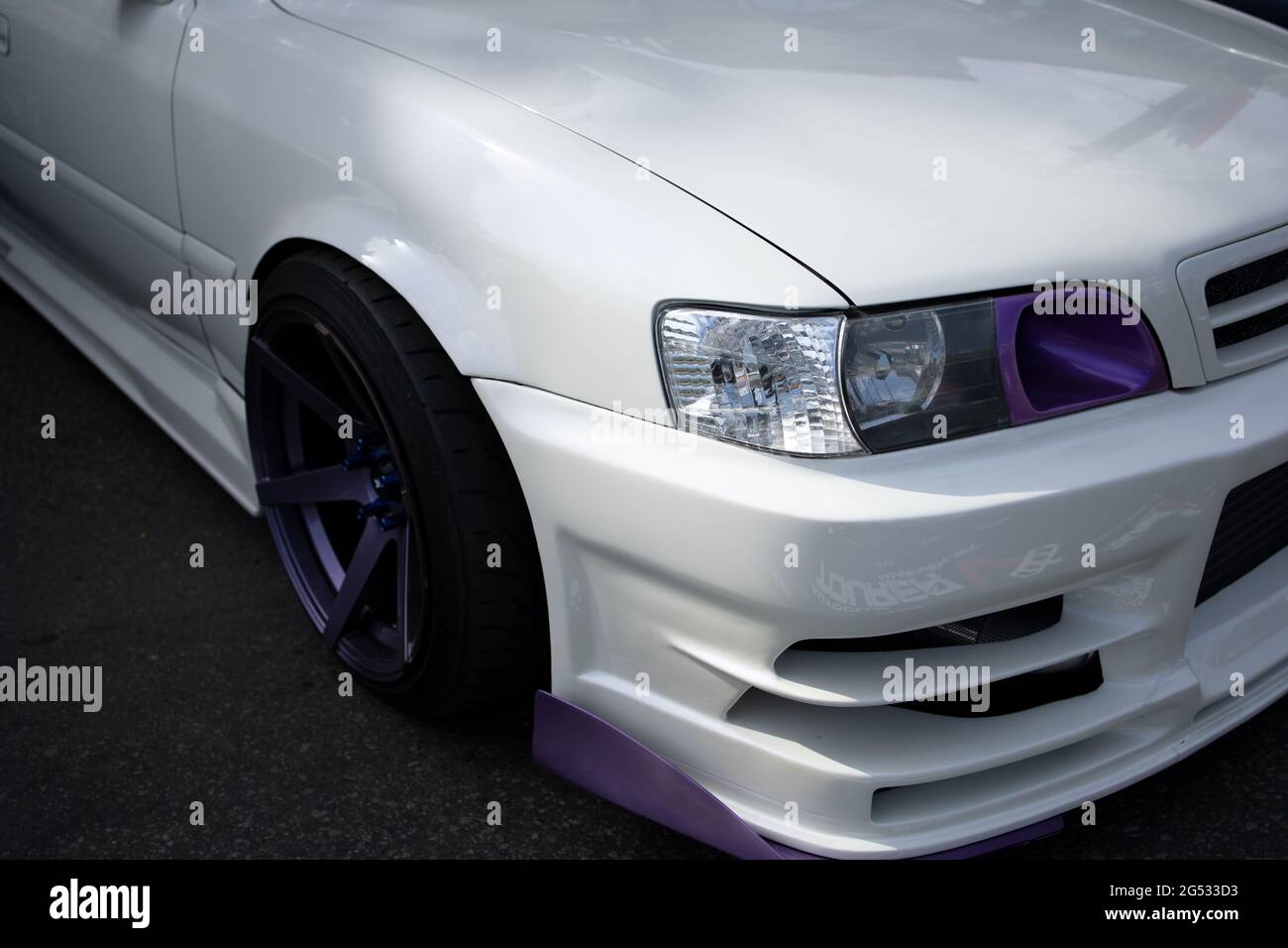 Exhibition Of Japanese Sports Cars On The Street Stock Photo Alamy