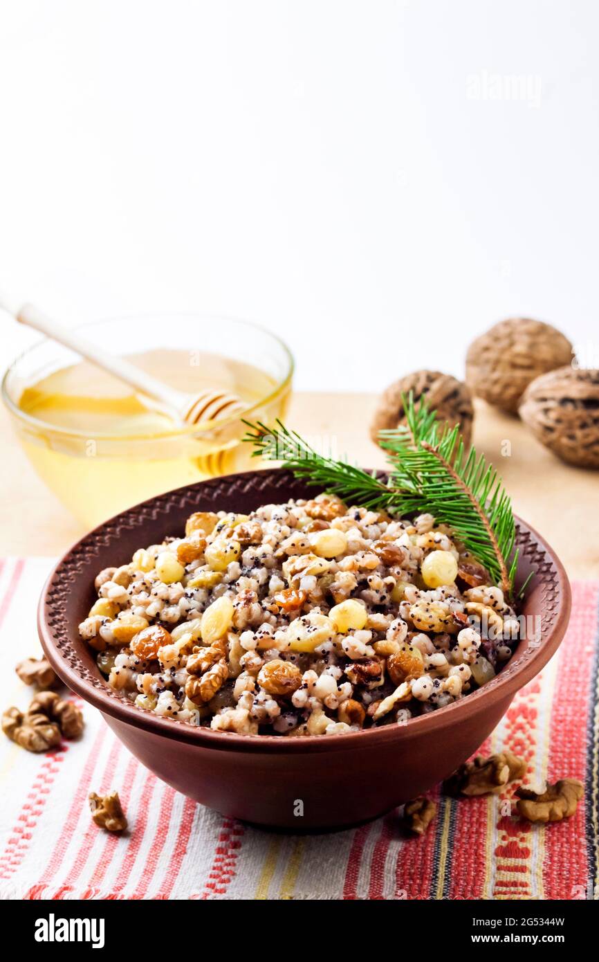 Kutia or kutya is a ceremonial grain dish with sweet gravy ...