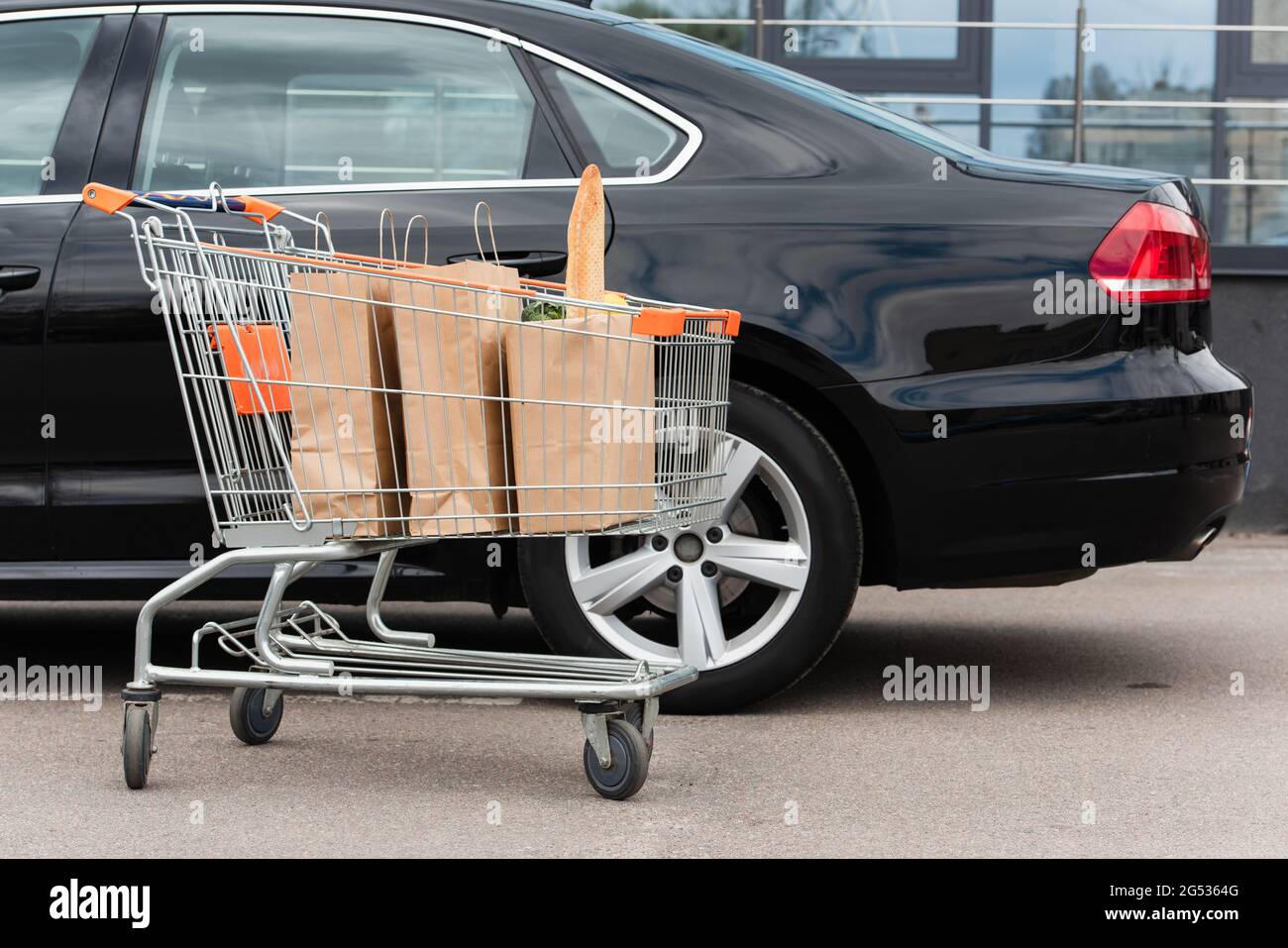 Grocery bags in car hires stock photography and images Alamy