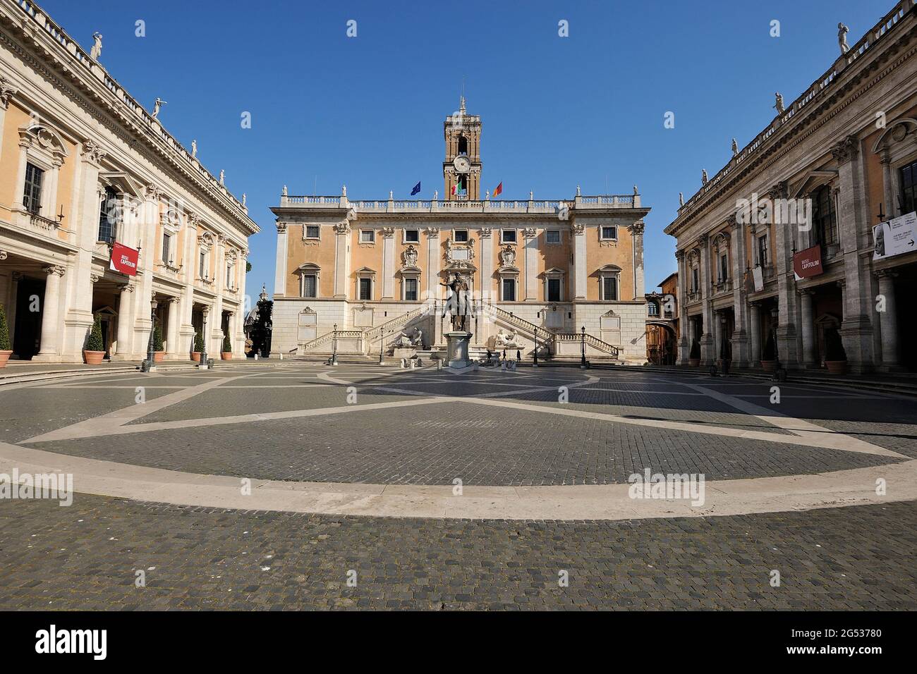 Piazza del Campidoglio, Rome, Italy Stock Photo