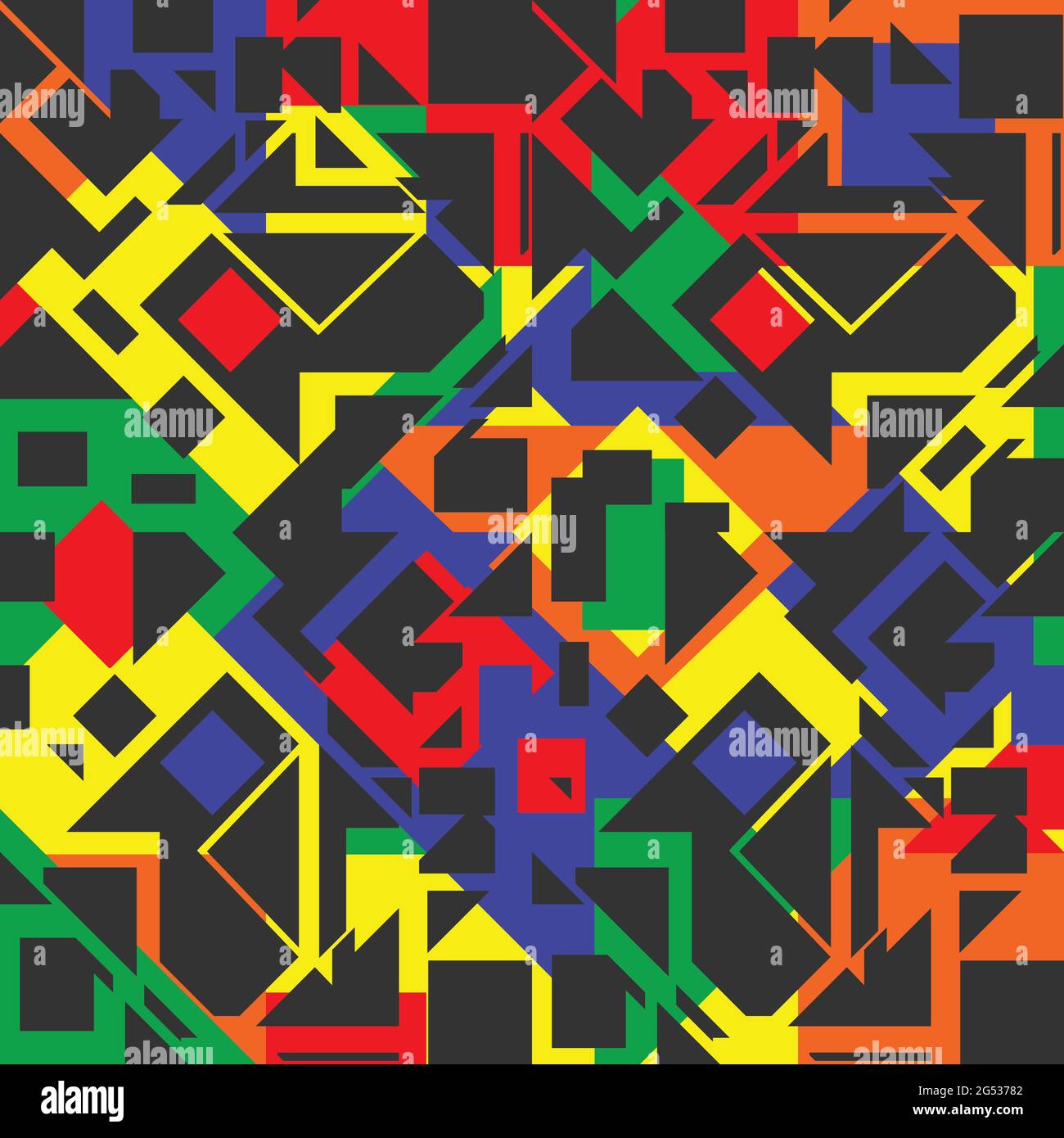 Seamless vector pattern texture with colourful computer chip background