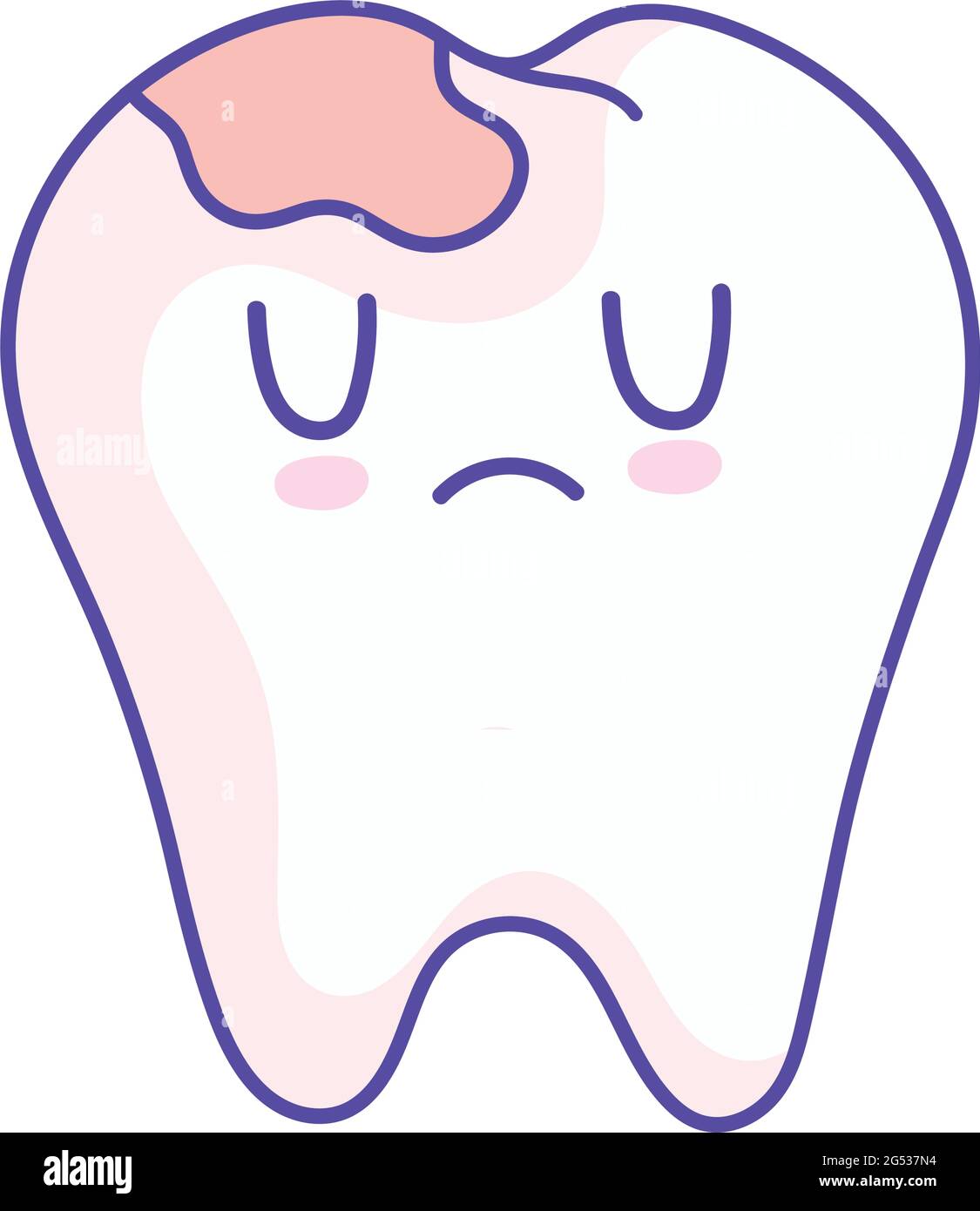 tooth decay cute Stock Vector Image & Art - Alamy