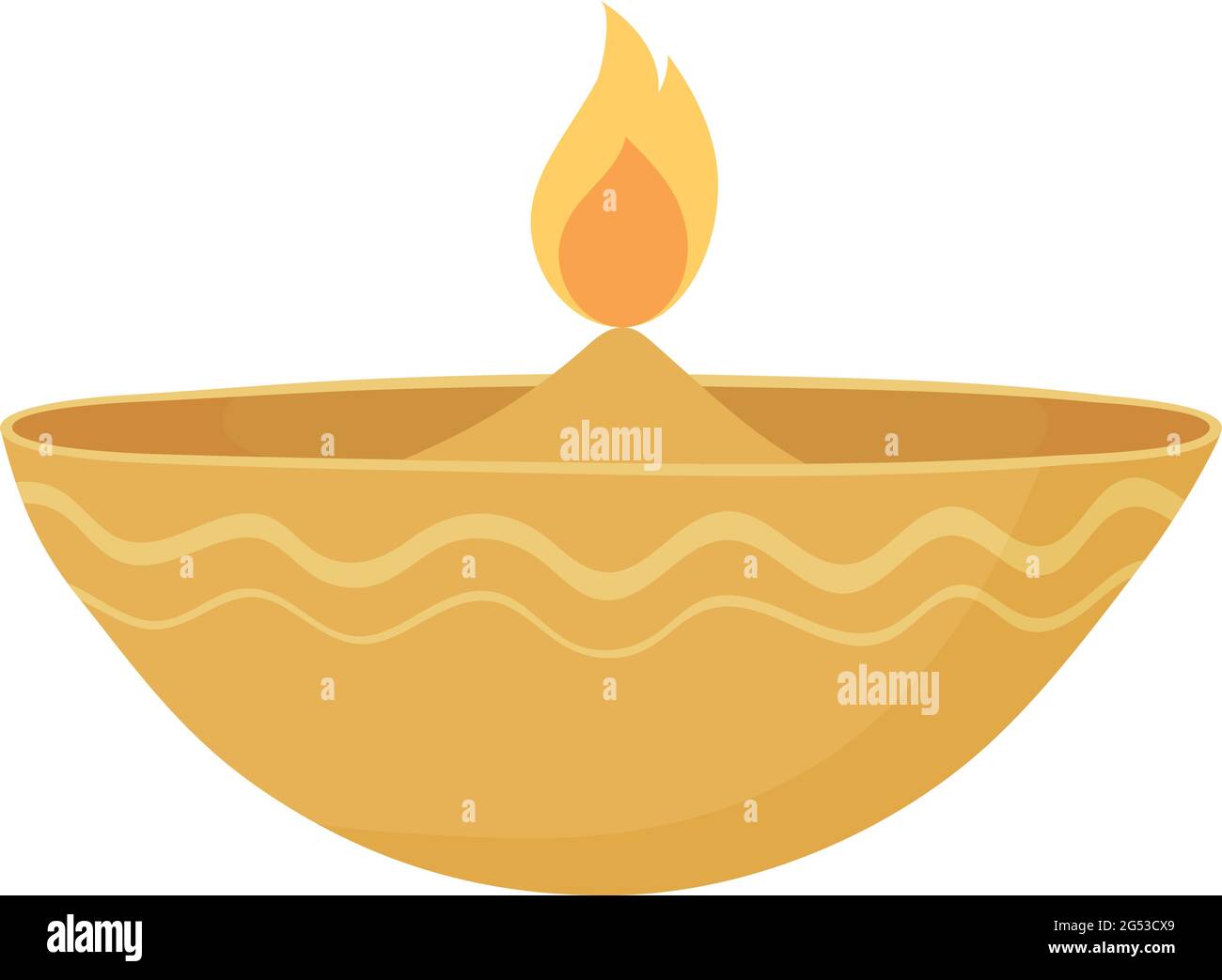 gold bowl with a candle Stock Vector Image & Art Alamy