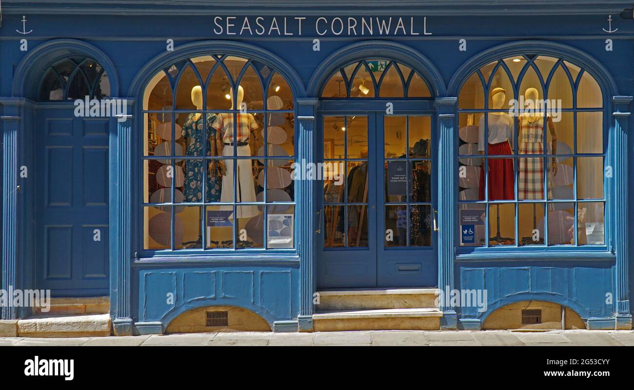 Seasalt Cornwall clothes shop store front at Cambridge. Stock Photo