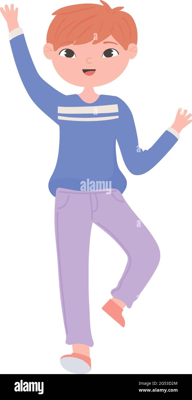happy boy smiling cartoon Stock Vector Image & Art - Alamy