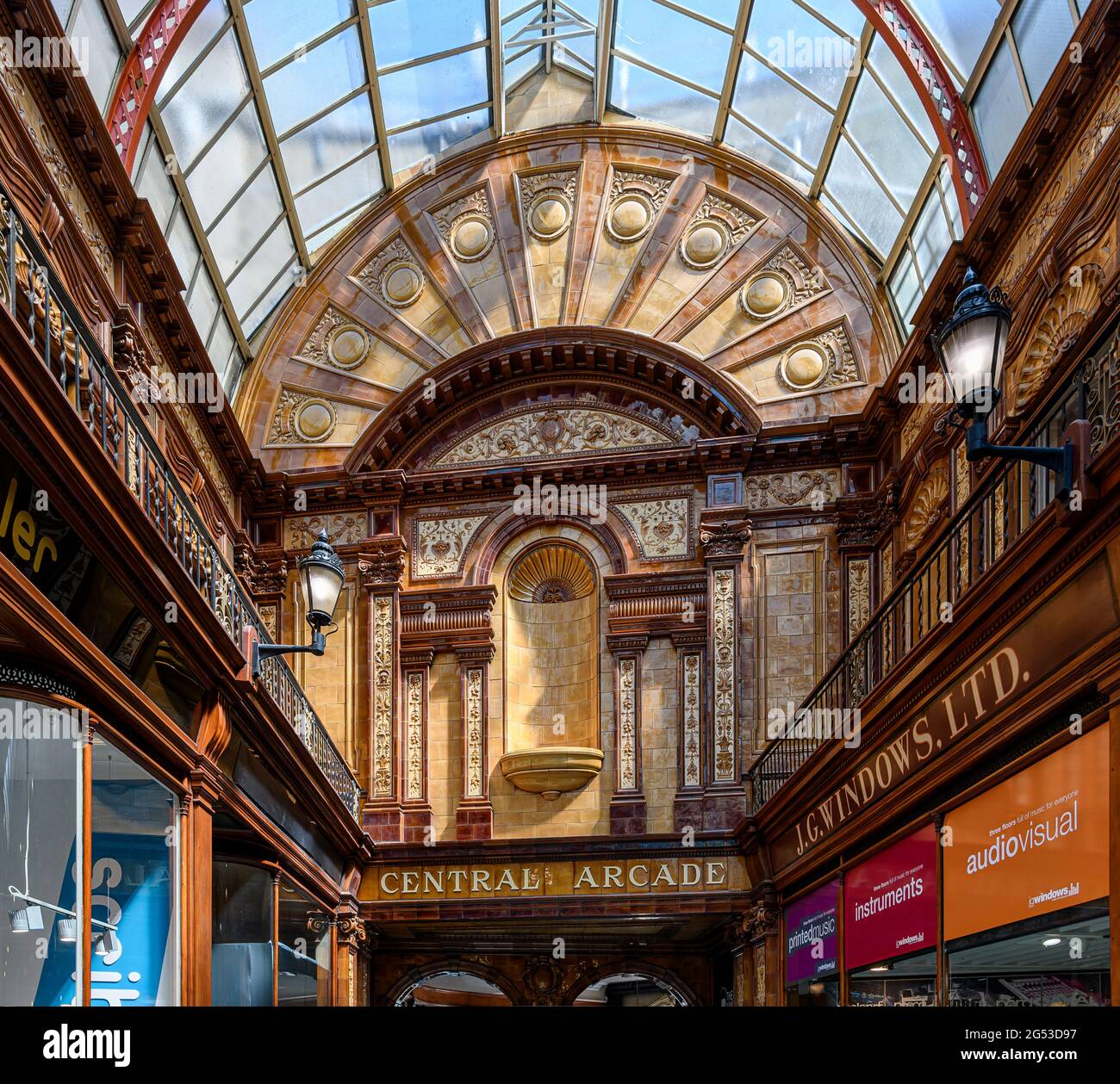 Central Arcade in Newcastle was built in 1906. The luscious Edwardian