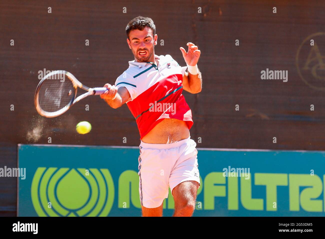 Milan, Italy. 25th June, 2021. Fabien Reboul during ATP Challenger Milano  2021, Tennis Internationals in Milan, Italy, June 25 2021 Credit:  Independent Photo Agency/Alamy Live News Stock Photo - Alamy