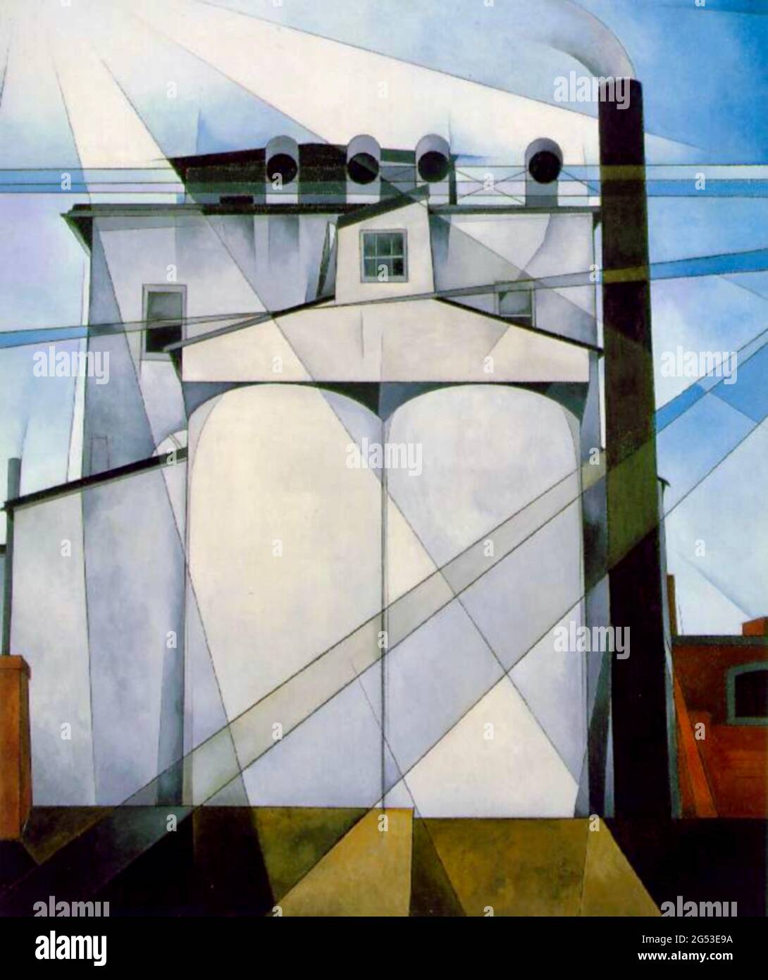 Charles Demuth artwork entitled My Egypt from 1927 Stock Photo