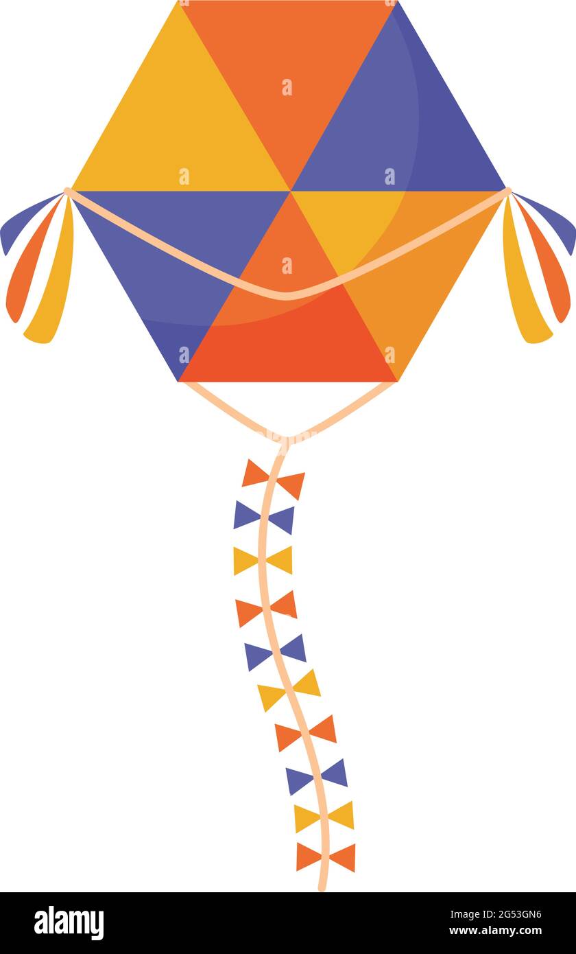 hexagon kite on white background Stock Vector Image & Art Alamy