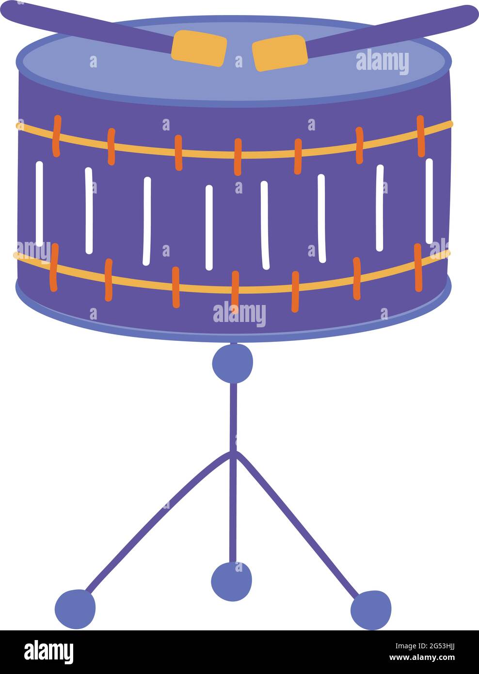 drum music instrument on white background Stock Vector Image & Art - Alamy