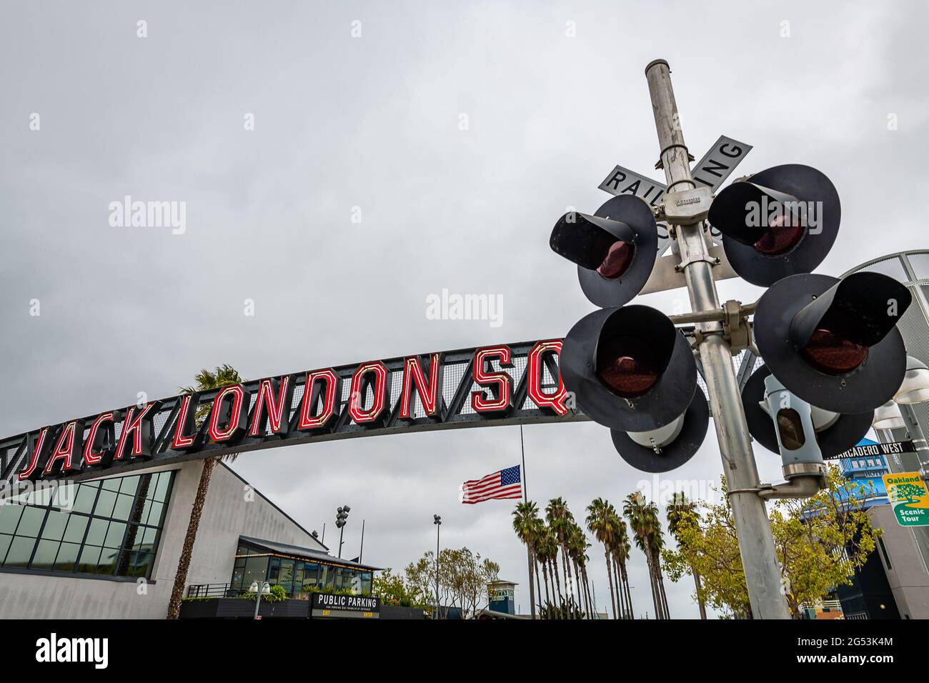 Jack London Square Stock Photo Alamy
