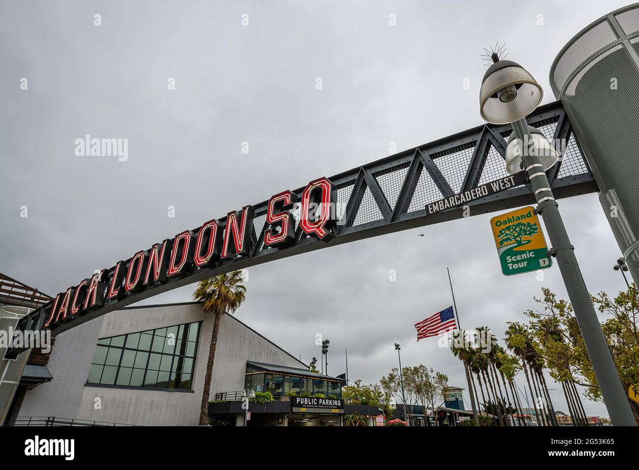 Jack London Square Stock Photo - Alamy