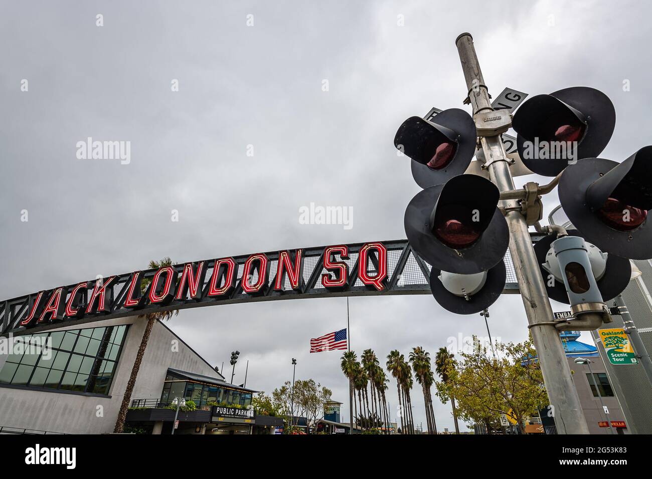 Jack London Square Stock Photo Alamy