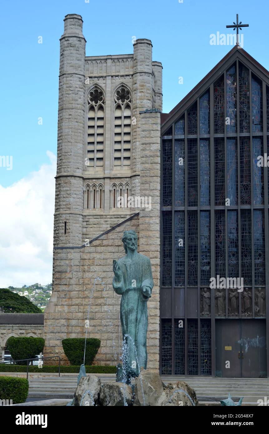Cathedral Church of St. Andrew, Honolulu Hawaii Stock Photo Alamy