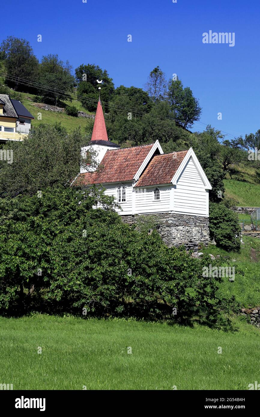 Undredal Stave Church, the smallest church in Europe Stock Photo Alamy