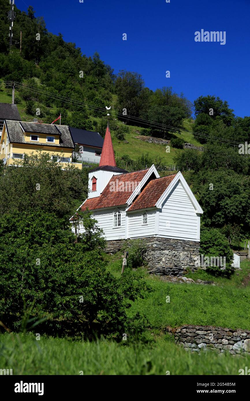 Undredal Stave Church, the smallest church in Europe Stock Photo Alamy