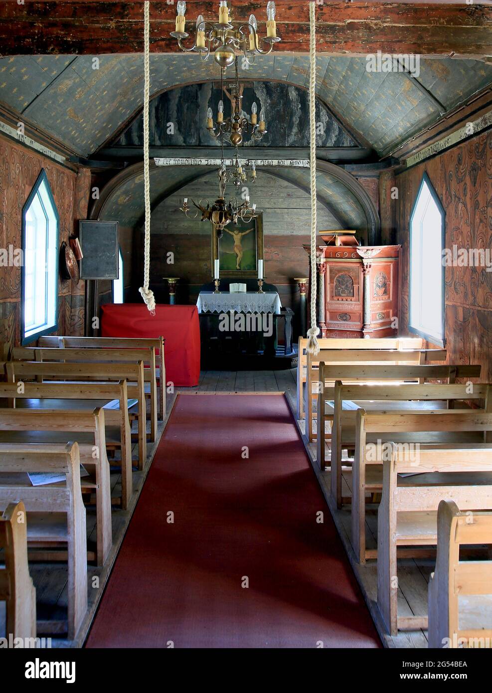 Undredal Stave Church, the smallest church in Europe Stock Photo Alamy