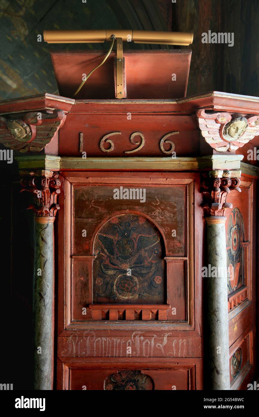 Undredal Stave Church, the smallest church in Europe Stock Photo Alamy