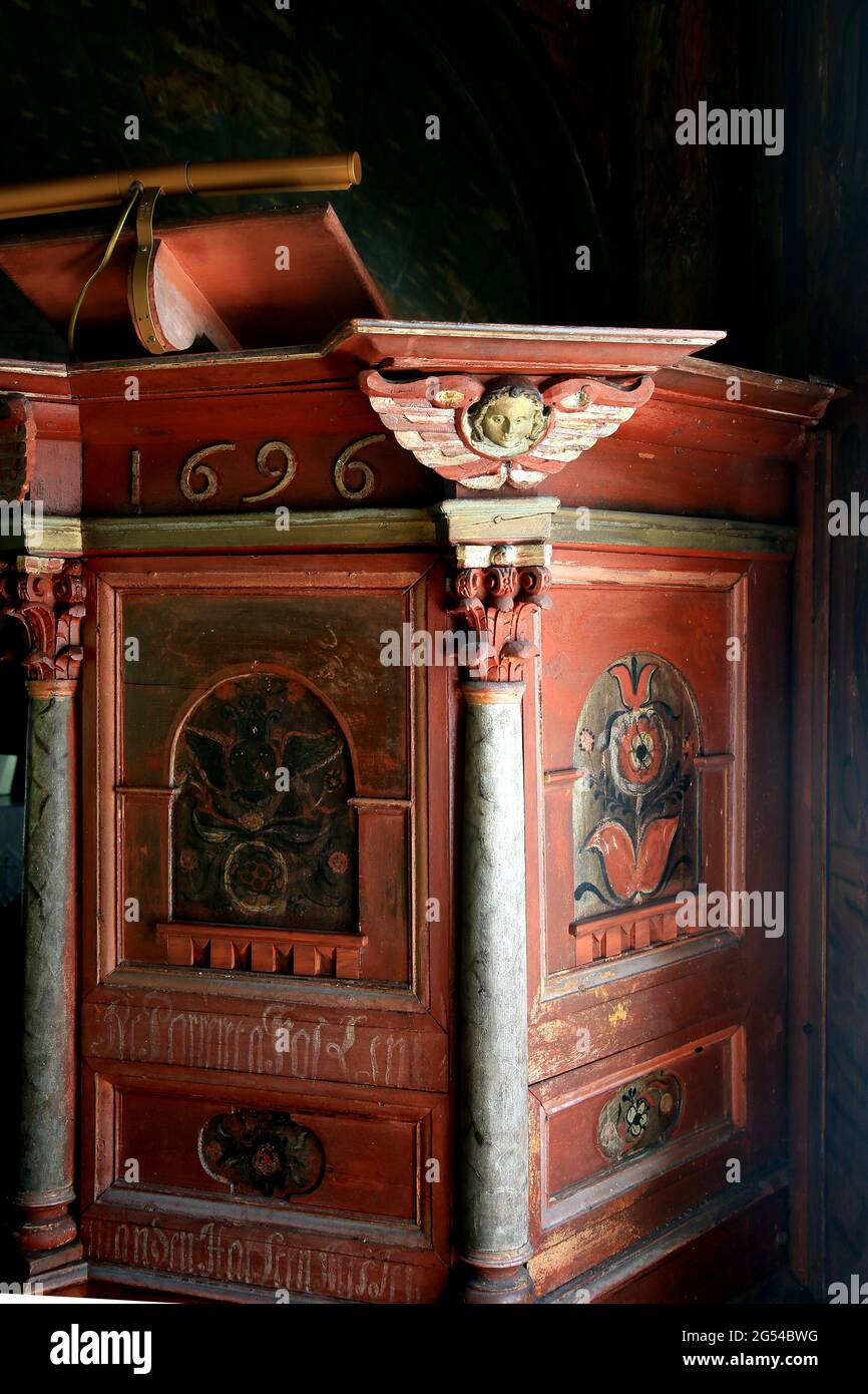 Undredal Stave Church, the smallest church in Europe Stock Photo Alamy