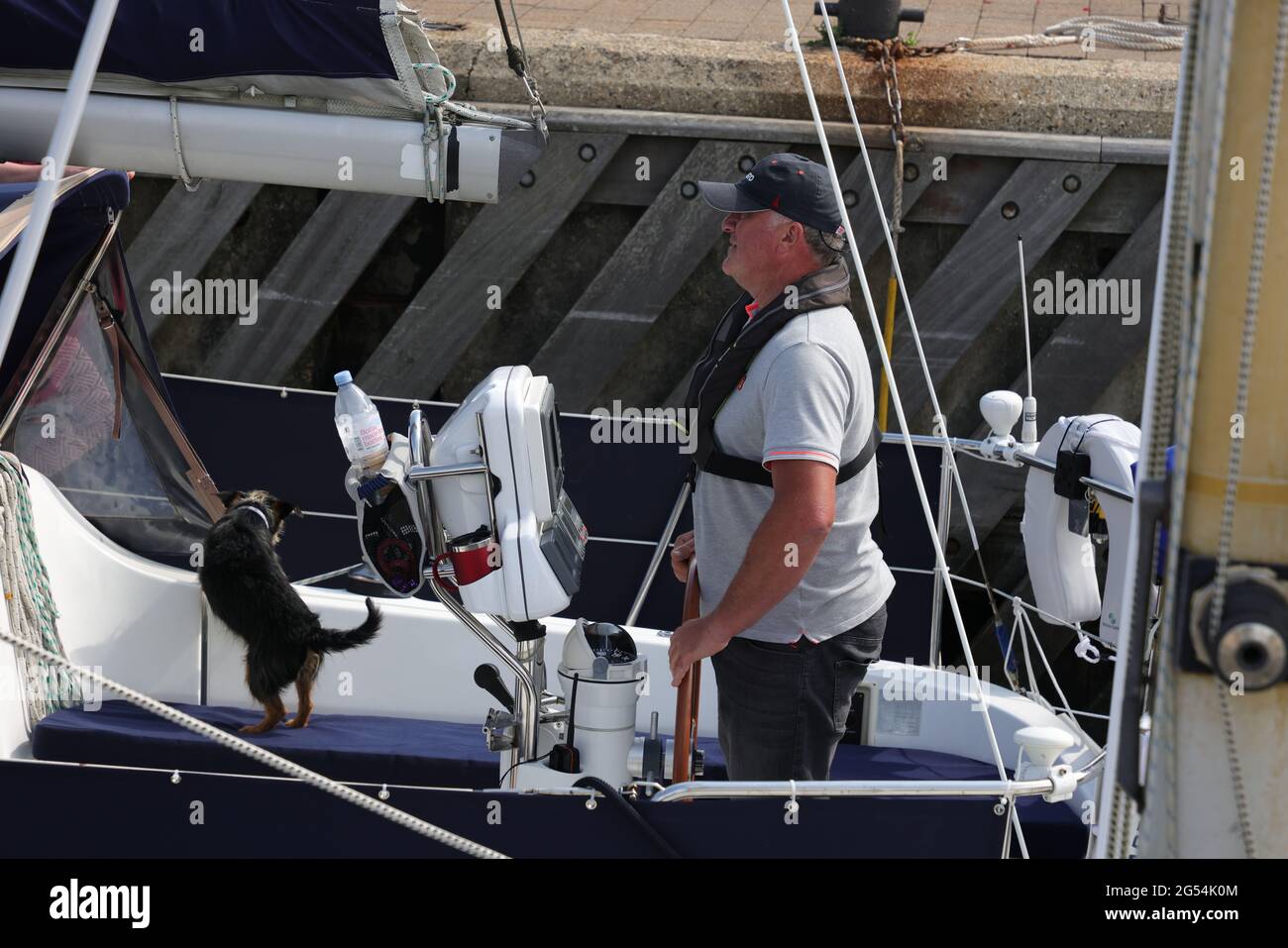 Man Steering Boat High Resolution Stock Photography and Images - Alamy