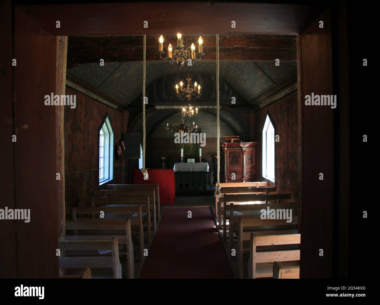 Undredal Stave Church, the smallest church in Europe Stock Photo Alamy