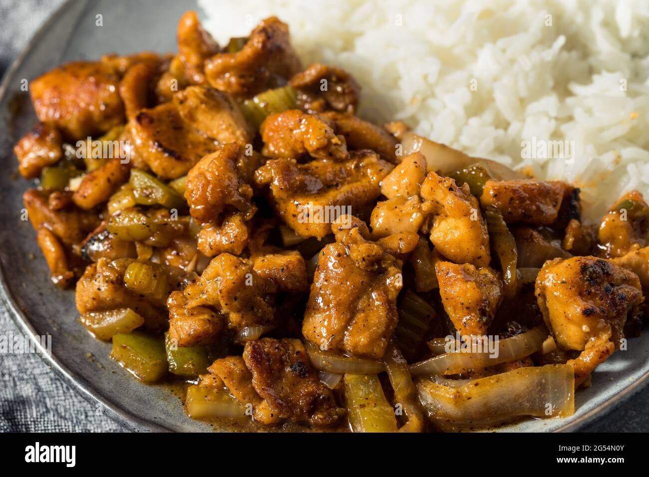 Homemade Asian Black Pepper Chicken