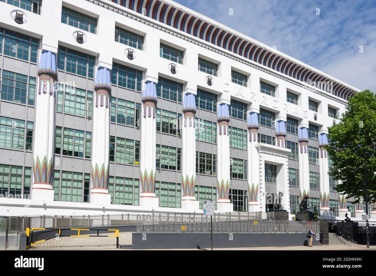 The Art Deco Carreras Building, Hampstead Road, Camden Town, London Borough of Camden, Greater London, England, United Kingdom Stock Photo