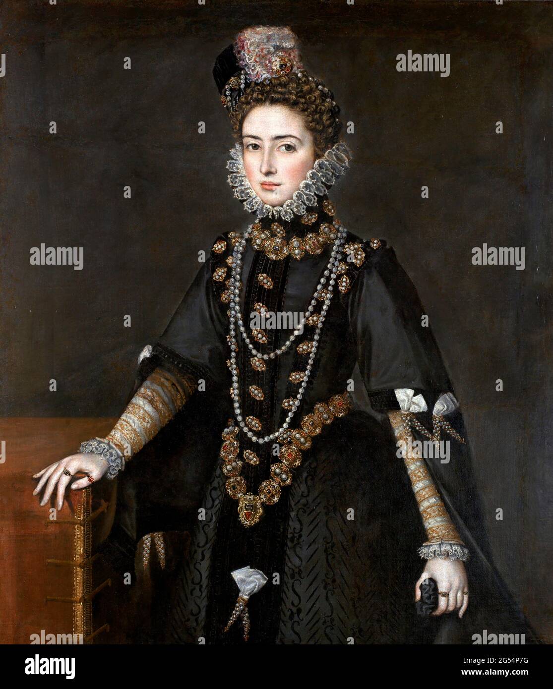 The Infanta Catalina Micaela (1567-1597) by Alonso Sánchez Coello, oil on canvas, c. 1584 Stock Photo