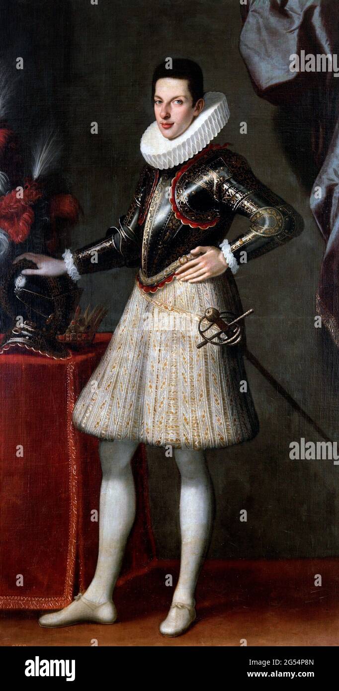 Cosimo II de' Medici, Grand Duke of Tuscany (1590-1621) by Cristofano Allori, oil on canvas, 1609 Stock Photo