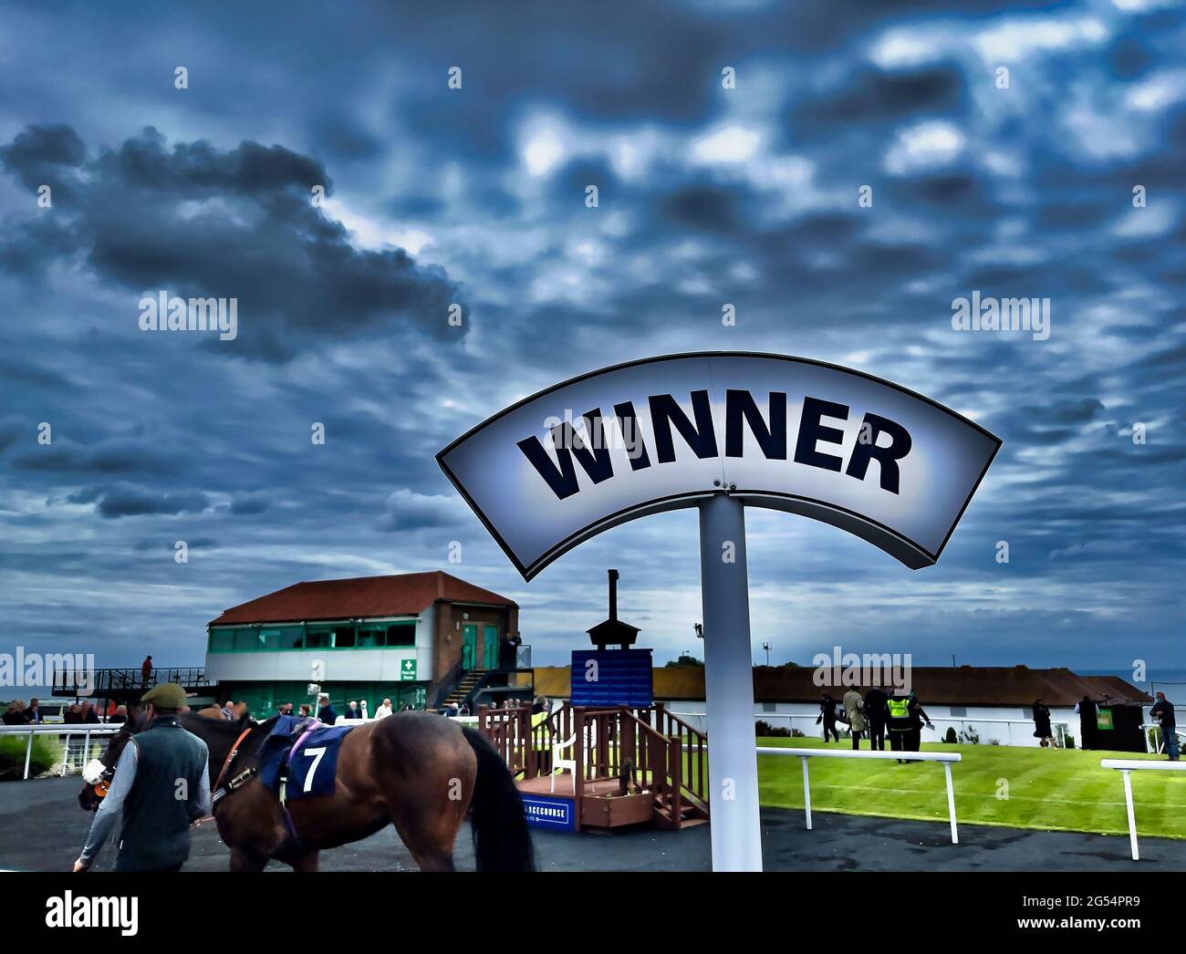 Horse racing winning post hires stock photography and images Alamy