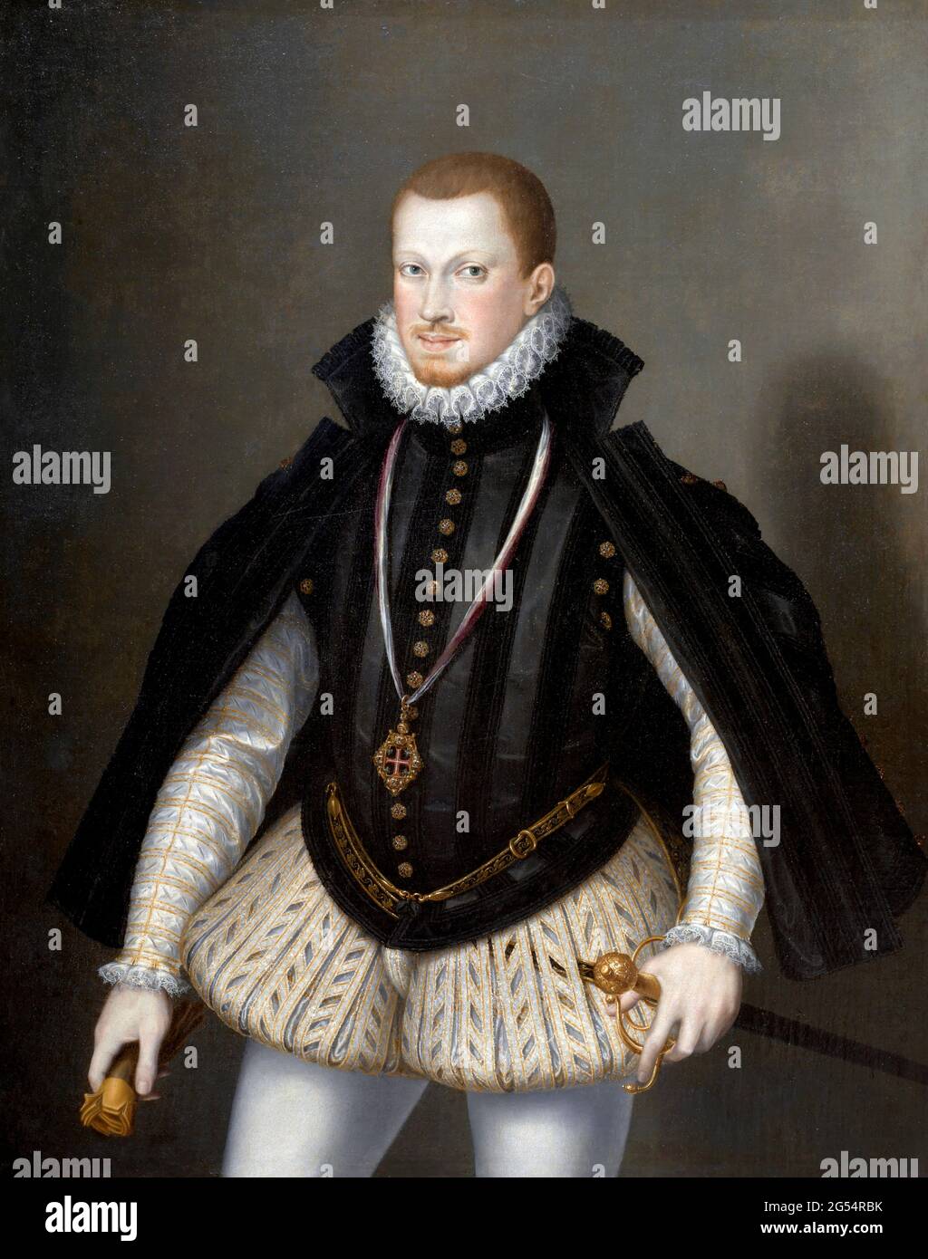King Sebastian of Portugal  (1554-1578) by Alonso Sánchez Coello, oil on canvas, c. 1580 Stock Photo