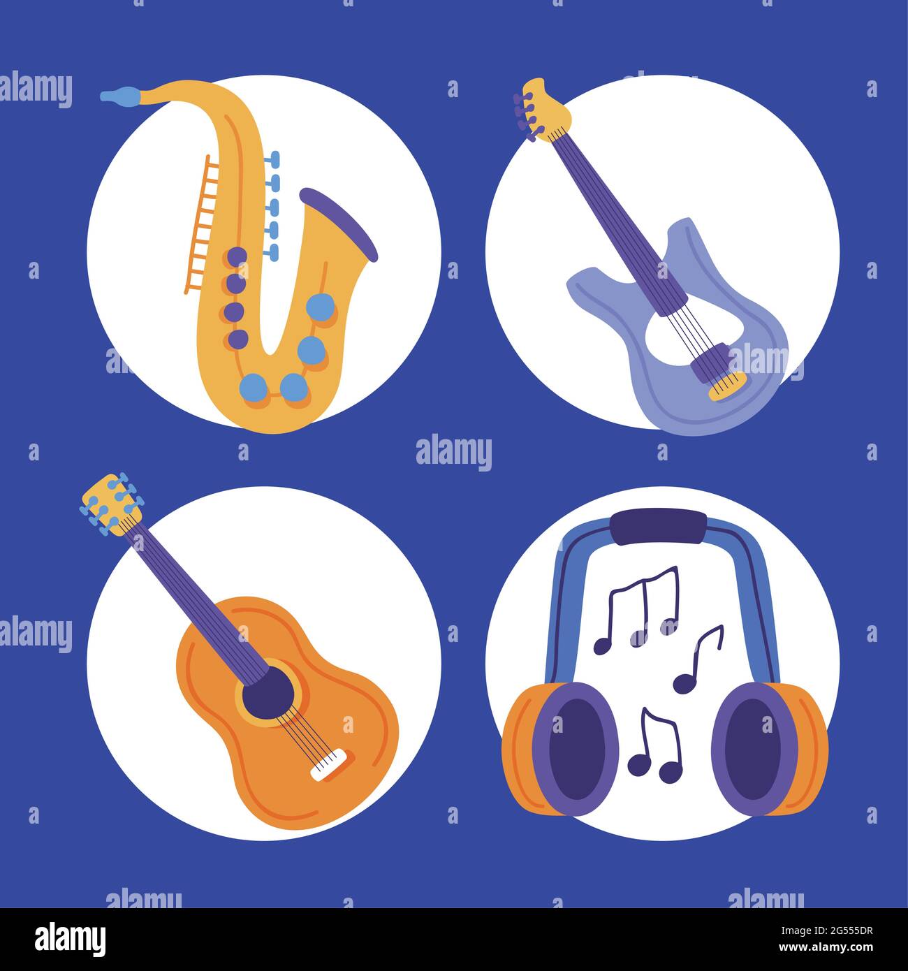 Music and instruments icon set Stock Vector Image & Art - Alamy