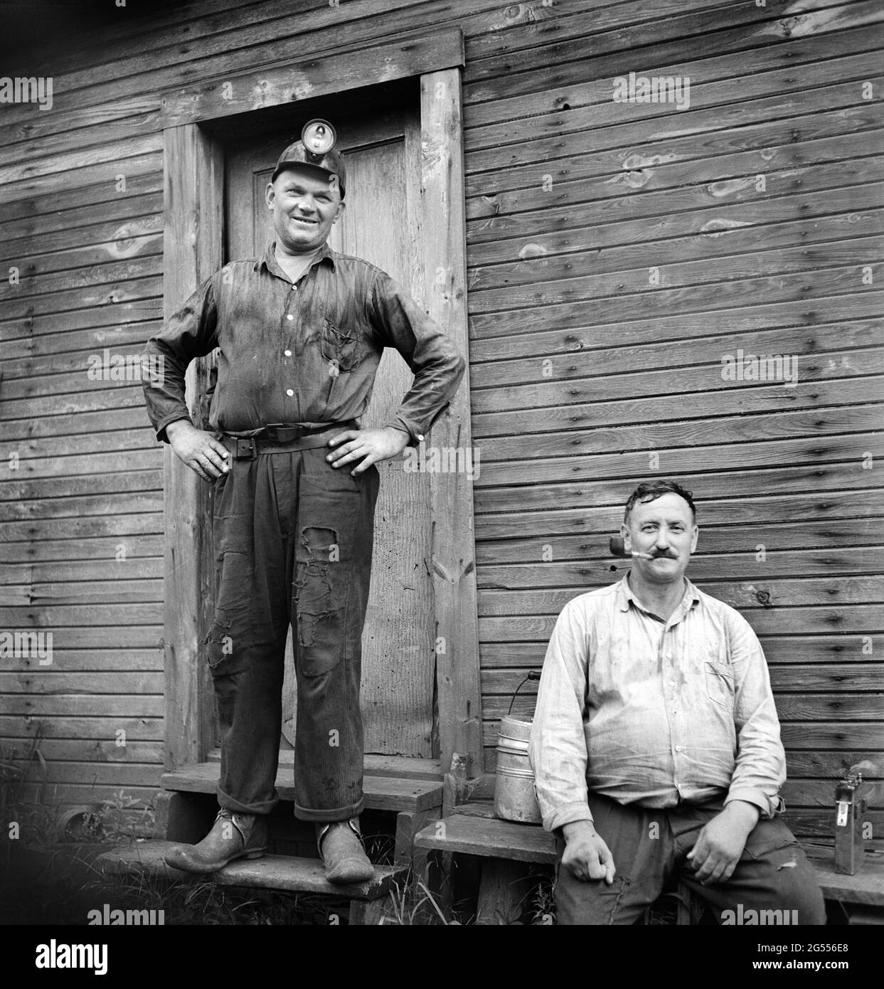 Coal Miners, Scotts Run, West Virginia, USA, Marion Post Wolcott, U.S. Farm Security Administration, September 1938 Stock Photo