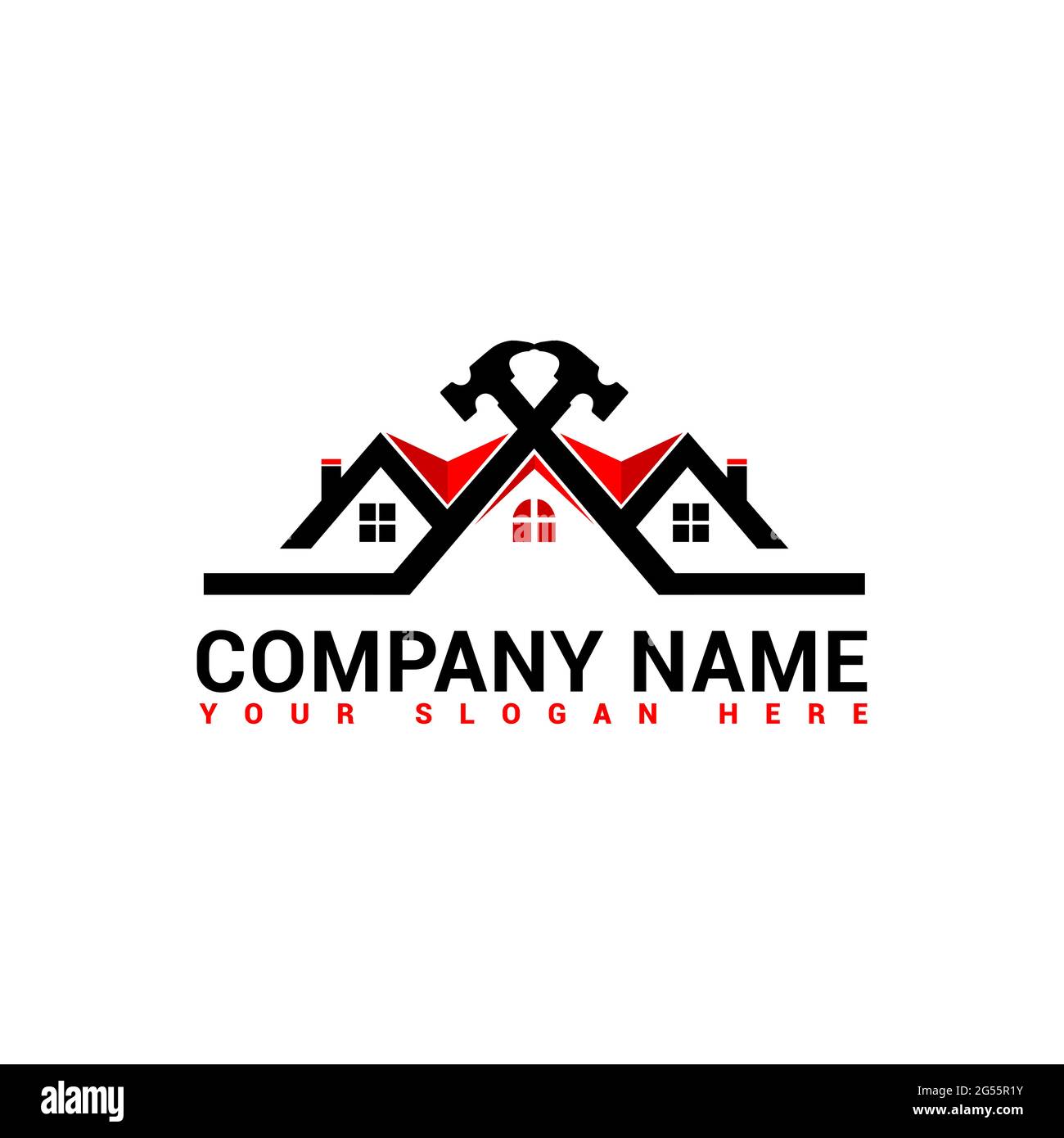 Real estate logo,Construction logo,home builder logo,house logo Stock Photo