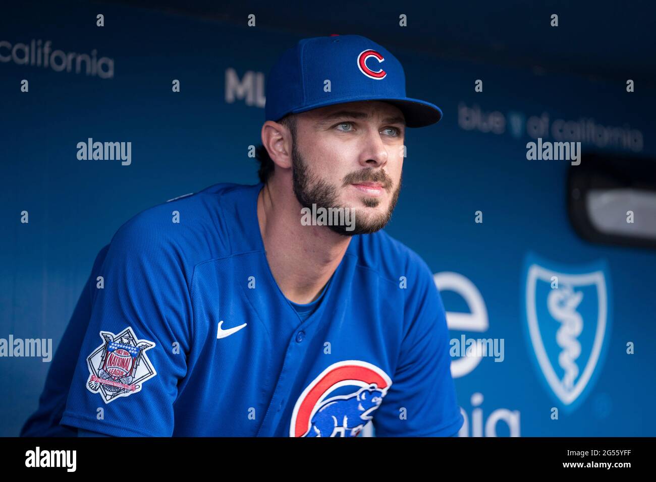 Chicago Cubs third baseman Kris Bryant (17) during pregame of a