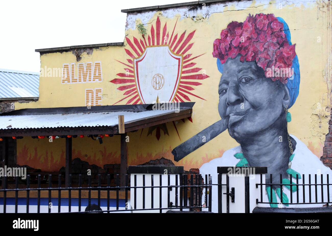 Alma de Cuba restaurant at St Peters Church building in Liverpool Stock