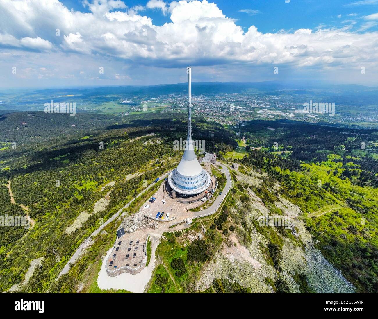 Jested Build Jested mountain unique building hi-res stock photography and images - Alamy