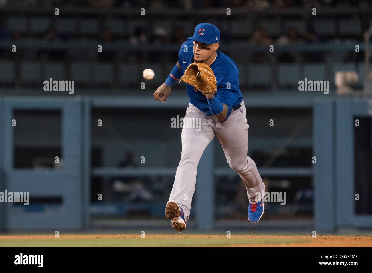 Chicago Cubs shortstop Javier Baez (9) in the first inning during a  baseball game against the Arizona Diamondbacks, Saturday, July 17, 2021, in  Phoenix. (AP Photo/Rick Scuteri Stock Photo - Alamy