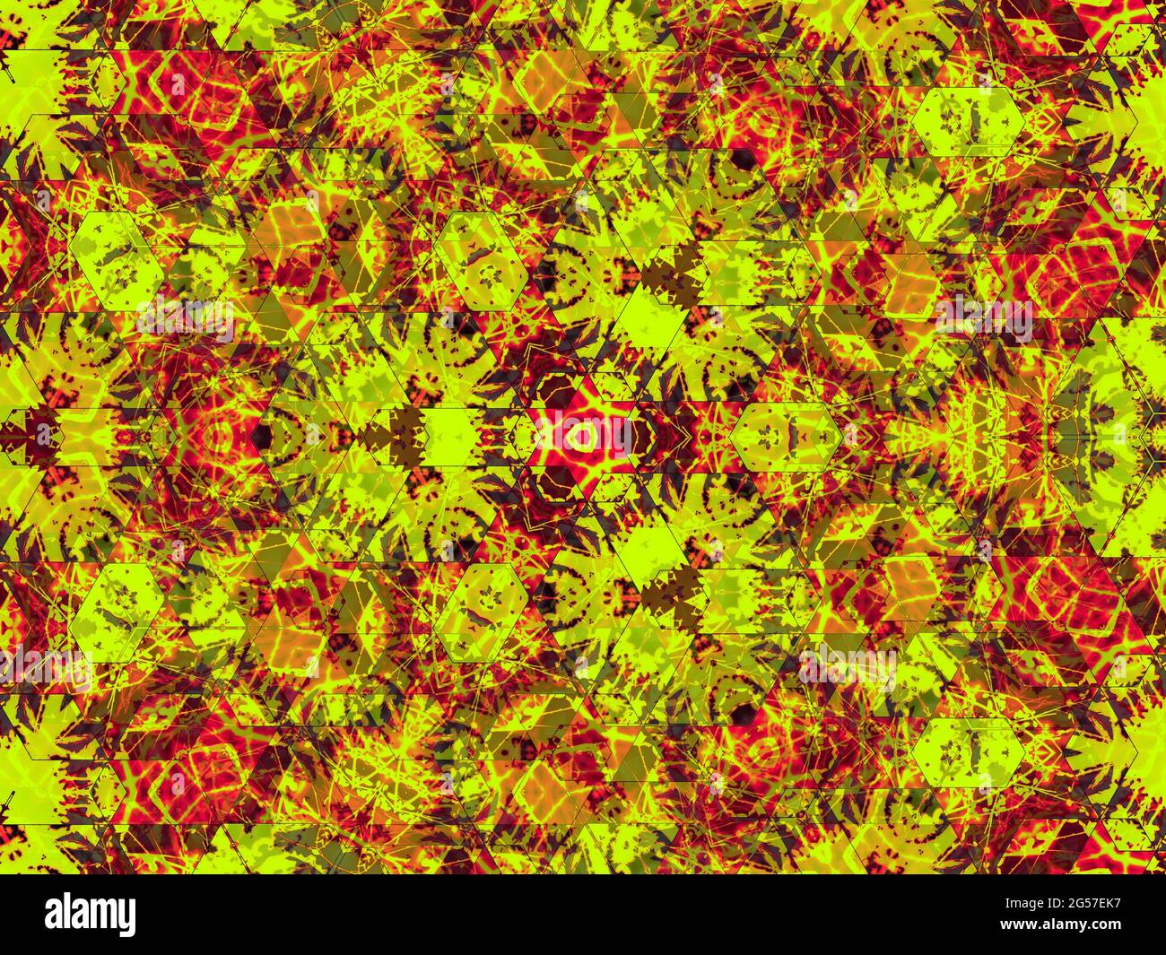 Illustration of a textured abstract background with bright yellow and