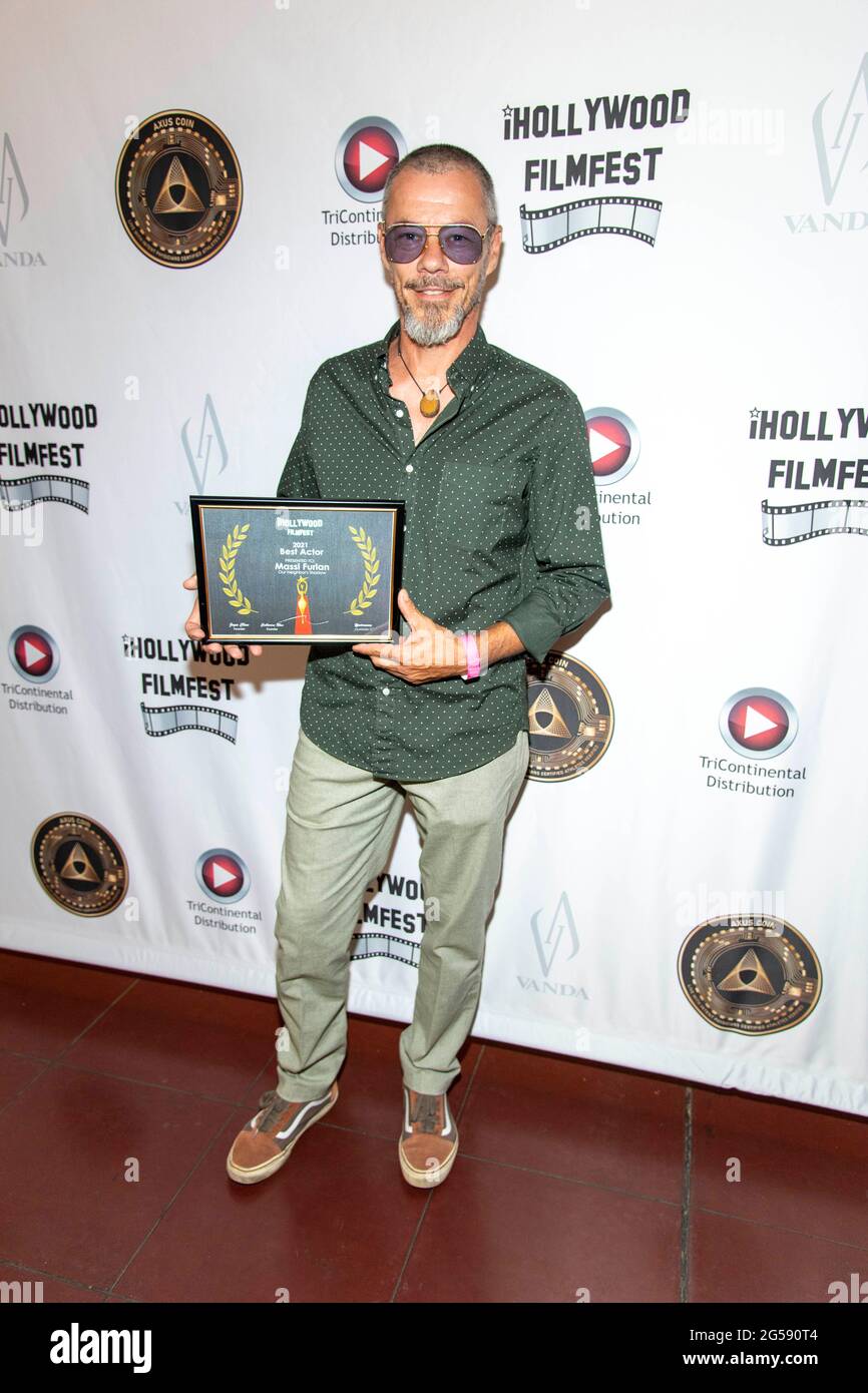 Massi Furlan attends iHollywood FilmFest and gifting suite at The Woman's Club of Hollywood, Hollywood, CA on June 25, 2021 Stock Photo