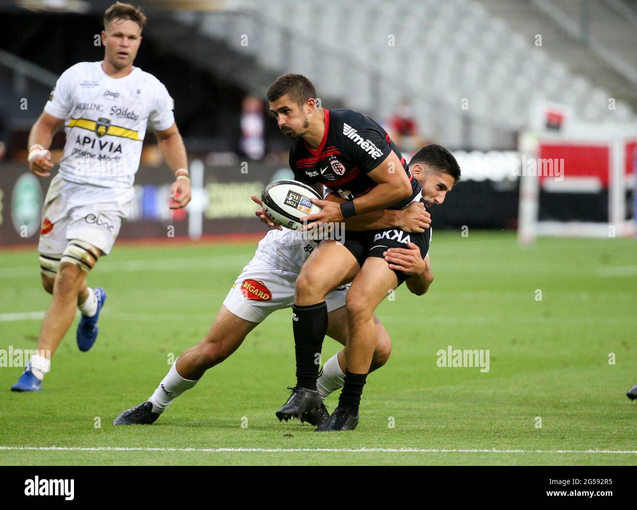 Paris, France. 25th June, 2021. Thomas Ramos of Stade Toulousain during the  French rugby championship Top 14 Final between Stade Toulousain (Toulouse)  and Stade Rochelais (La Rochelle) on June 25, 2021 at