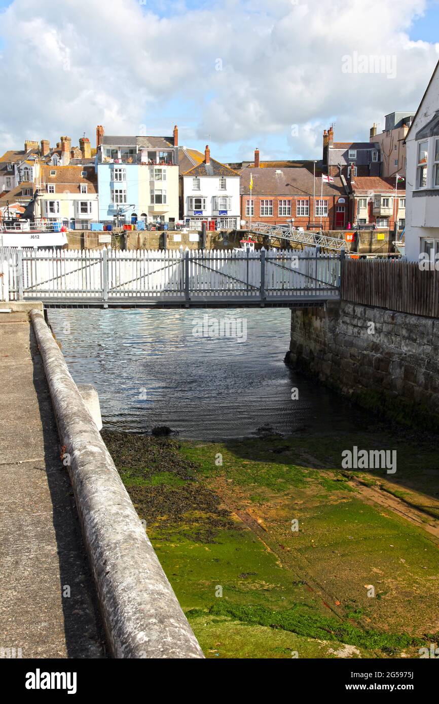 Boats on the river at Weymouth Harbour in Dorset, England Stock Photo Alamy
